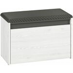 Hyga 02 klupa 1 vrata 70x34x47 cm antracit/beli