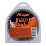VILLAGER Silk za trimer 2.4mm X 390m (5LB) - Duo core - četvrtasta nit Villager