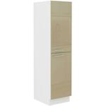 Lara 30dk-162 1f Bb kuhinjski element 2 vrata 30x57x161,5 cm beli/cappuccino sjaj