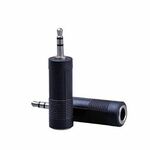 Xwave Adapter audio 6.33 muški na 3.55mm stereo,bananica muška,bulk,crni