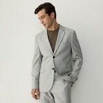 Reserved - Karirani slim fit sako svetlo siva 68% POLYESTER, 29% VISCOSE, 3% ELASTANE XV952-09P