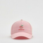 Reserved - Kačket s vezom pastelno pink 100% COTTON 261GF-03X
