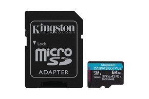 U3 V30 microSDXC 64GB Canvas Go Plus 170R A2 + adapter SDCG3/64GB