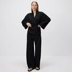 Reserved - Sako s vezicom crno 98% POLYESTER, 2% ELASTANE 470GO-99X