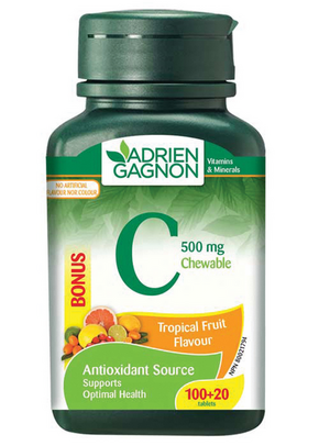 Adrien Gagnon Vitamin C Tablete Za Žvakanje 100+20x500Mg