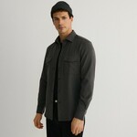 Reserved - MEN`S SHIRT tamno siva 69% POLYESTER, 29% VISCOSE, 2% ELASTANE 026CZ-90X