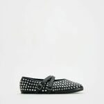 Reserved - LADIES` BALLERINAS crno 100% POLYURETHANE 113CY-99X