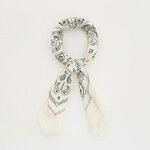 Reserved - Marama s uzorkom od viskoze belo 50% COTTON, 50% VISCOSE 195CP-00X