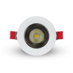 LED down light 7W 6500K lux belo-crni cob