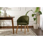 HANAH HOME Set 2 stolice Bentley Green Light Oak