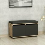 HANAH HOME Cipelarnik Drago Walnut Black