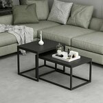 HANAH HOME Set stolova Leka Black