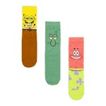 Cropp - Pakovanje od 3 para dugačkih čarapa SpongeBob SquarePants - šareno