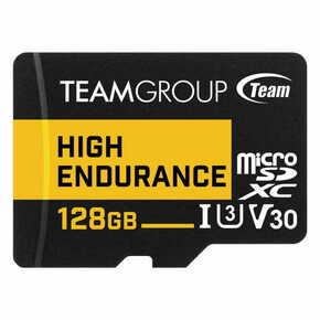 TeamGroup MICRO SDXC 128GB High Endurance UHS-I U3 V30