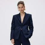 Reserved - Sako s jednorednim kopčanjem mornarsko 74% POLYESTER, 19% VISCOSE, 7% ELASTANE YT227-59X
