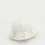 Reserved - Šešir s dezenom krem 100% COTTON 982EM-01X