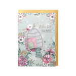 Viter Čestitka happybirthday flowers 12x17cm