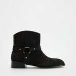 Reserved - LADIES` ANKLE BOOTS tamno braon 100% LEATHER 613BD-89X