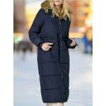 Sinsay - Kaput s kapuljačom - mornarsko mornarsko AW 2025 806BQ-59X