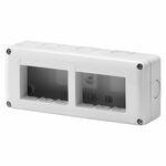 Gewiss System, nadgradna kutija 3Mx2, horizontalna, IP40, siva