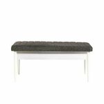 Vina Bench Anthracite, White WhiteAnthracite Bench