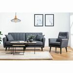 Atelier Del Sofa AQUA-TAKIM1-S 1053 Anthracite Sofa-Bed Set