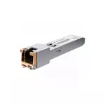 Ubiquiti UACC-CM-RJ45-1G SFP to RJ45 transceiver module that delivers 1 Gbps speed via a converted Ethernet connection.