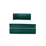 Manhattan boxspring krevet 160x210x122cm zeleni