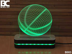 Bez brenda 3D dekorativna lampa B003 green BLACK CUT