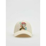 Reserved - BOYS` PEAKED CAP krem 100% COTTON VC448-01X