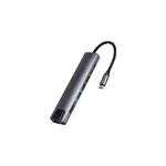 Adapter-konvertor TIP C na HDMI+2xUSB 3.0+TF/SD+2xTIP C+RJ45