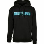 Sportski unisex duks Gorilla Sports (S / Crna-Neon tirkizna)