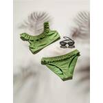 Reserved - GIRLS` SWIMMING SUIT svetlo maslinasta 80% POLYAMIDE, 20% ELASTANE 727EB-81X