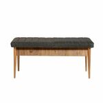 Vina Bench Anthracite, Atlantic Atlantic PineAnthracite Bench