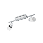 Eglo Davida spot/2, led, gu10, 2x5w, 2x400lm, hrom/bela