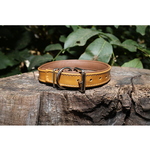 AlexaLeather.u Golden Brown ogrlica Lux 30mm