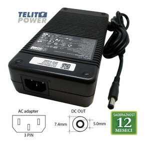 DELL 19.5V-16.9A ( 7.4 * 5.0 ) ADP-330AB D 330W LAPTOP ADAPTER