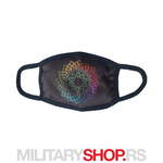 Zaštitna maska crna Mandala Rainbow