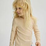Reserved - Majica dugih rukava s dezenom bež 95% COTTON, 5% ELASTANE 183DB-08X