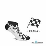 ČARAPE "PASHA CRNO/BELE" NAZUVICE VELIČINA L