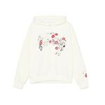 Cropp - Bela dukserica s kapuljačom - white