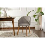 HANAH HOME Set 2 stolice Bentley Grey Light Oak