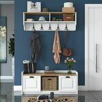 P2 - 1636 - Walnut WhiteWalnut Hall Stand