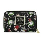 Beetlejuice AOP Zip Around Wallet