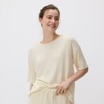 Reserved - LADIES` BLOUSE nude 58% VISCOSE, 42% POLYESTER 986ED-02X