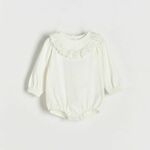 Reserved - BABIES` BODY SUIT krem 95% COTTON, 5% ELASTANE 7249I-01X