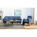 Atelier Del Sofa AQUA-TAKIM6-S 1048 Navy Blue Sofa-Bed Set