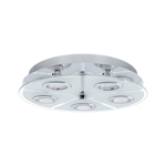 Eglo Cabo plafonjera/5, led, gu10, 5x3 w, hrom/saten