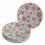 Sigma Ng Porcelan Set Za Kolače (Beli/Crvene Pahuljice)