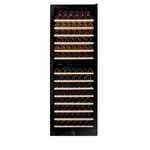 Dunavox DX-181.490DBK samostojeća vitrina za vino, 181 flaša, 2 temperaturne zone